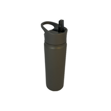 Indlæs billede til gallerivisning Blå termo drikkedunk med sugerør af rustfrit stål på 700 ml. Den miljøvenlige drikkedunk har termoeffekt, så dit vand holdes koldt i op til 18 timer.